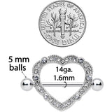 Anti-Allergy Nipple Ring Heart Accessories