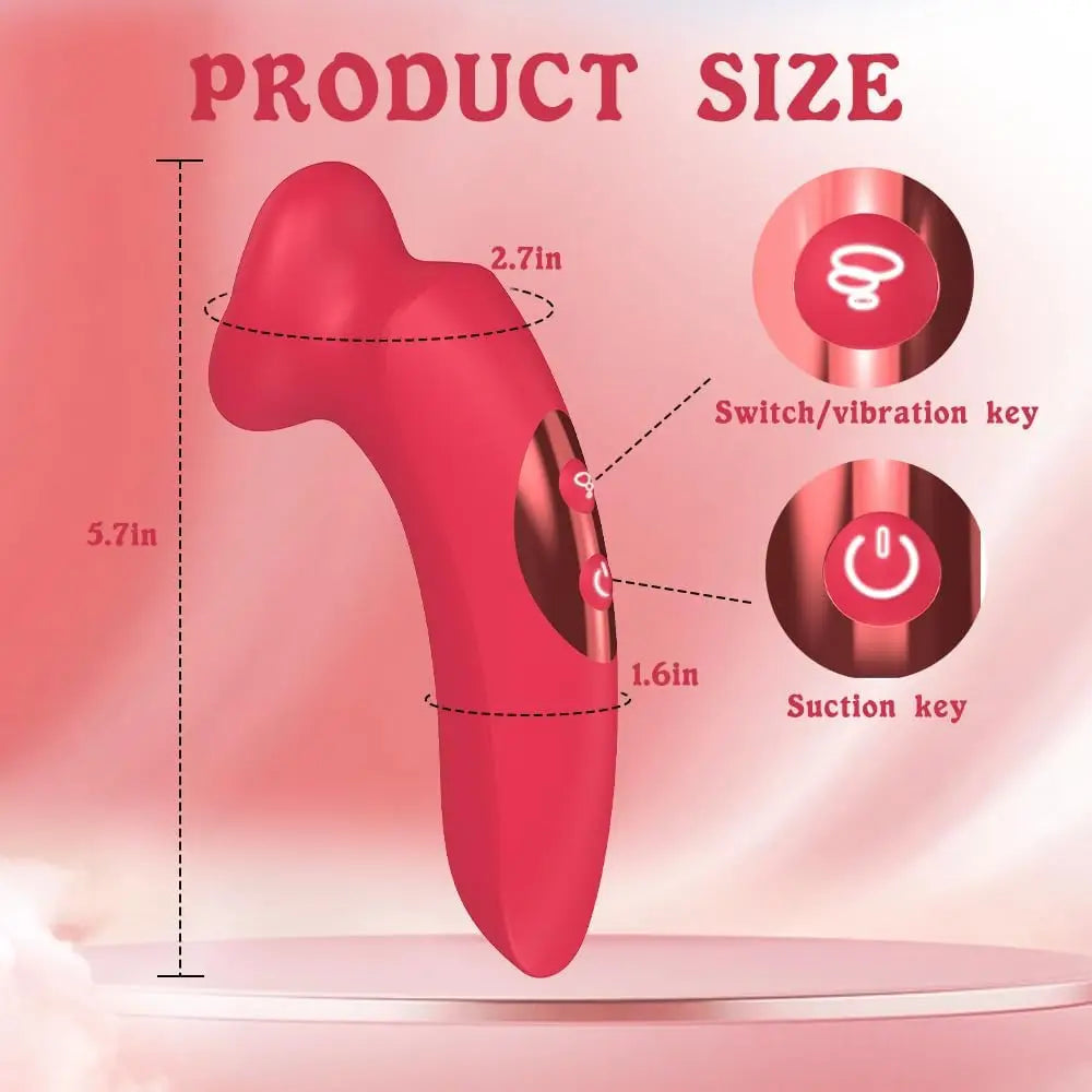 Realistic Mouth Vibrator with 10 Tongue Vibrating and Sucking Modes G TittyBling.com Realistic Mouth Vibrator with 10 Tongue Vibrating and Sucking Modes G TittyBling.com