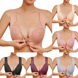 Front Close, No Steel Ring French T Back Seamless Unlined Bra