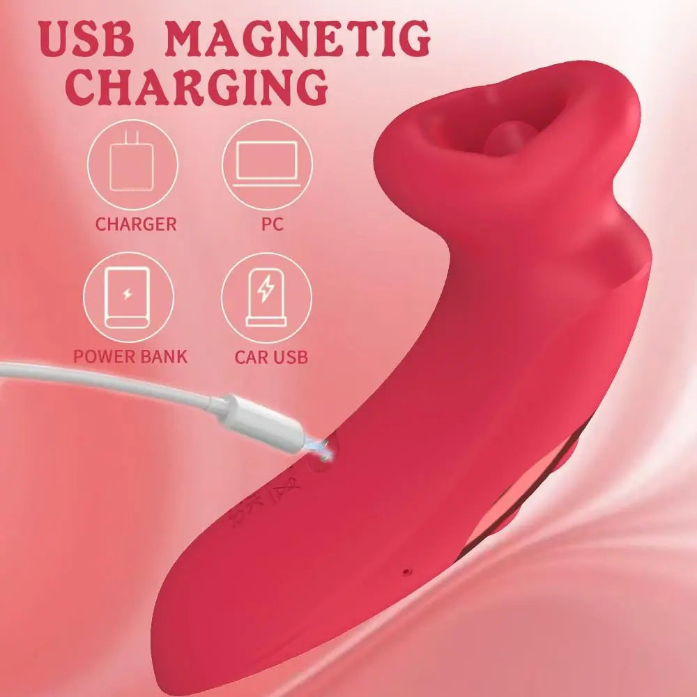 Realistic Mouth Vibrator with 10 Tongue Vibrating and Sucking Modes G TittyBling.com Realistic Mouth Vibrator with 10 Tongue Vibrating and Sucking Modes G TittyBling.com