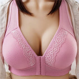 Front Buckle Breathable Bra Without Steel Rings