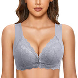 Front Close, No Steel Ring French T Back Seamless Unlined Bra