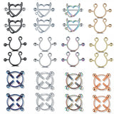 1Pair Stainless Steel Nipple Rings Piercing