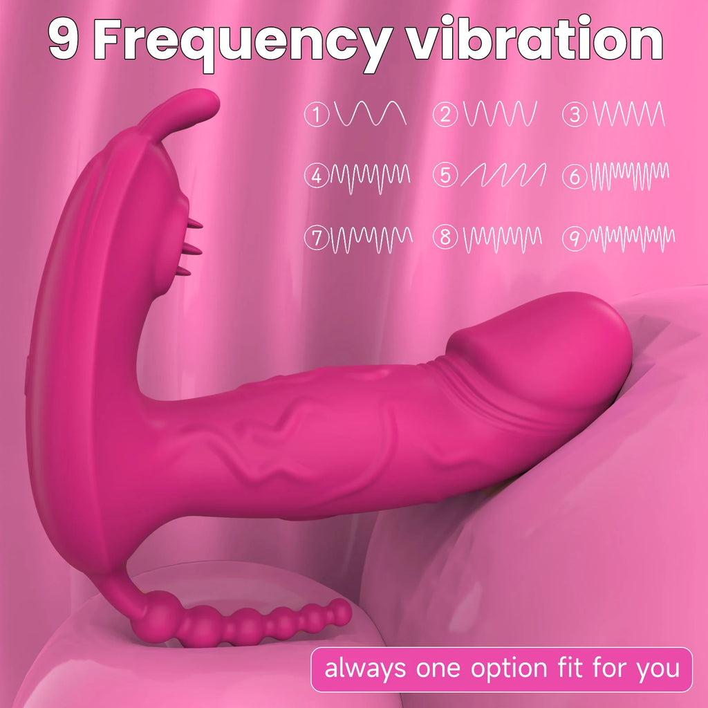 Wearable Sex Toy Vibrator Dildo 3 in 1 Panties Masturbator G Spot Clit TittyBling.com Wearable Sex Toy Vibrator Dildo 3 in 1 Panties Masturbator G Spot Clit TittyBling.com