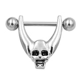 Fashion New Skull Punk Boys and Girls Piercing Jewelry Heart Nipple Ring Nipple Nails